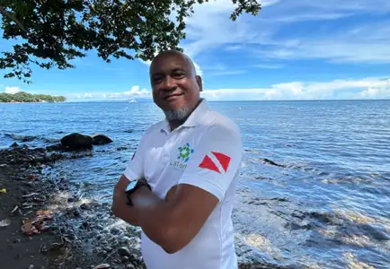 Glenn, dive master at La Tortue